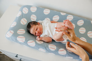 Premium Knit Diaper Changing Pad Cover - Slugger