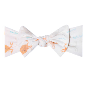Knit Headband Bow - Tide